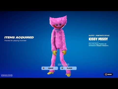 How To Get Kissy Missy Skin NOW FREE In Fortnite! (Unlocked LEGO Kissy Missy Style) Poppy Playtime