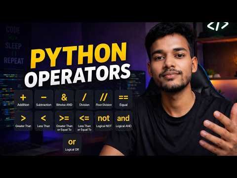 #03 Learn Python Operators Fast ⚡ | Stop Confusing Operators!