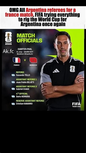 😤 All-Argentine Referees For A France Match | Really?