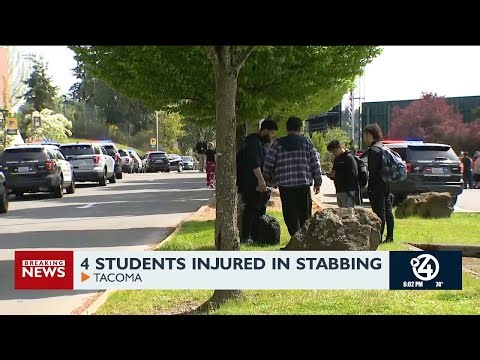 Four students injured in stabbing