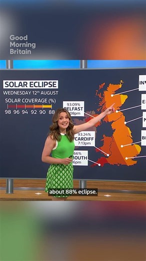 What time will you be able to see tomorrow's partial solar eclipse? 🌘 #gmb