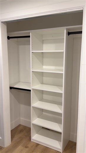 Small closet install #diy #process #closet | Closet