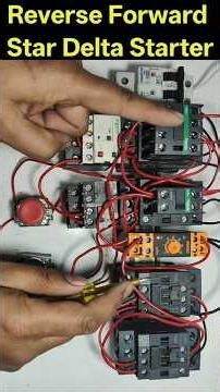 Reverse Forward Star Delta Starter Control Wiring| Star Delta Reverse Forward Wiring #stardelta