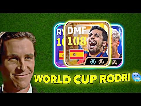 BIG TIME 108 WORLD CUP RODRI 😍 REVIEW 🔥 Efootball 2026