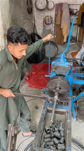 DIY Swing Tension Spring | Simple Iron Wire Spring Made on Drill Lathe Machine #youtubeshorts