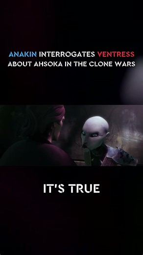 Anakin interrogates Ventress in The Clone Wars
