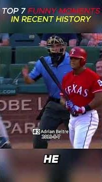 TOP 7 FUNNY MOMENTS IN RECENT HISTORY #mlb #baseball