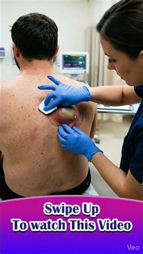 Massive Back Cyst Drained in Minutes #medical #satisfying #fyp