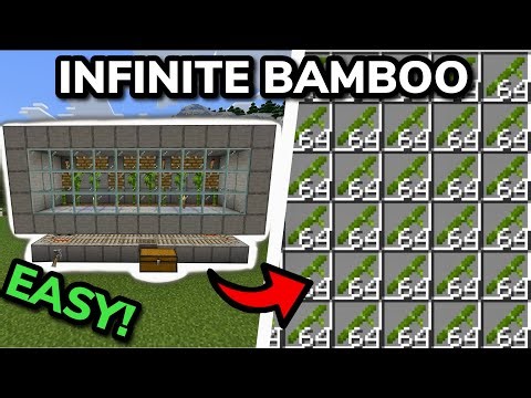 SIMPLE 1.21 AUTOMATIC BAMBOO FARM TUTORIAL for Minecraft Bedrock and Java