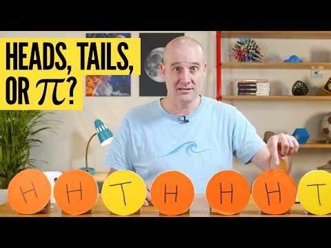 Calculating pi from coin flips (without randomness)