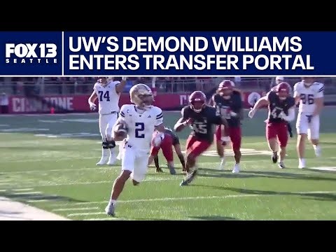 UW Huskies QB Demond Williams enters transfer portal | FOX 13 Seattle