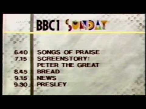 BBC1 SCHEDULE FOR SUNDAY AUGUST 16TH 1987
