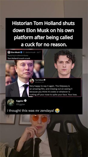 Historian Tom Holland shuts down Elon Musk on his own platform after being called a cuck for no