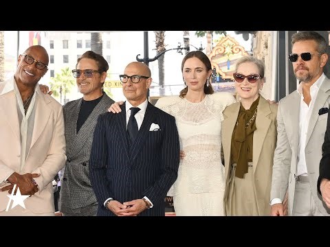 Emily Blunt & Stanley Tucci HONORED By Meryl Streep, Dwayne Johnson & More At Walk Of Fame Ceremony