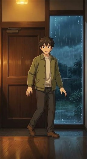 🌧️🐾 The Knock in the Storm 🌙