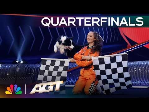 Olivia Befus And Her Dogs Light Up The Stage To “Runaway Baby” | Quarterfinals | AGT 2026