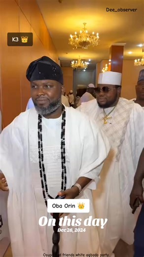 King Dr. Saheed Osupa's White Agbada Party Celebration