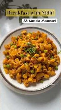 Ep 22 | Breakfast with Nidhi | Masala Macaroni #humbiharsehain #macaroni #viral