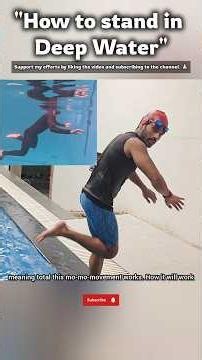 How to Stand in Deep Water (Part 1) 🏊🏻 #swimmingtips #swimming #swimmingpool #tips