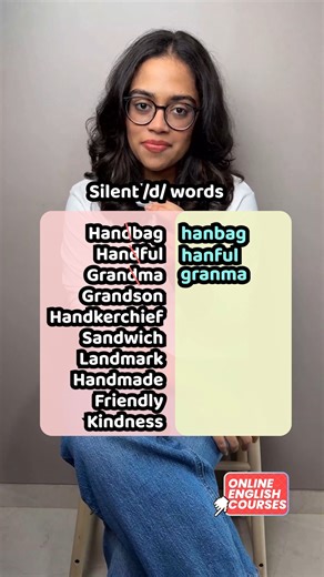 English Pronunciation Lesson - Words With Silent D | Learn English With Ananya 👉All Online English Course Details - https://www.letstalk.academy/s/store OR 👉Send 'HI' on WhatsApp no - 919324246223 Many English learners struggle with pronunciation because English spelling and pronunciation don’t always match. One common problem is silent letters, and in this lesson, we focus on words with a silent “D.” In this English Pronunciation Lesson, you’ll learn how to correctly pronounce common English 