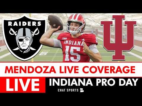 Fernando Mendoza LIVE Coverage & Highlights At Indiana Pro Day | Raiders News On NFL Network
