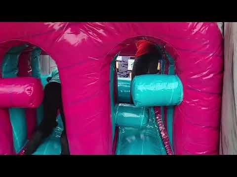 Glitch 45ft Obstacle Course with Slide!