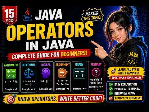 Operators in Java 🔥 Arithmetic, Logical, Relational & More Explained