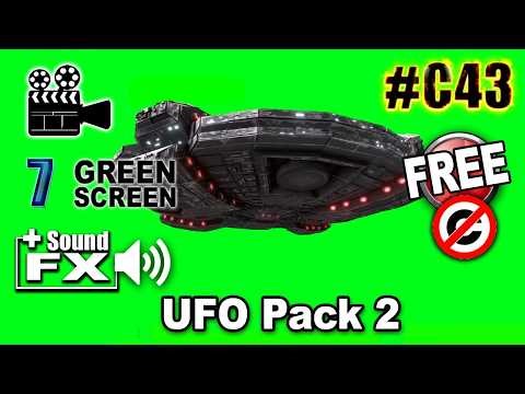 Ufo Pack 2 Green Screen 3D