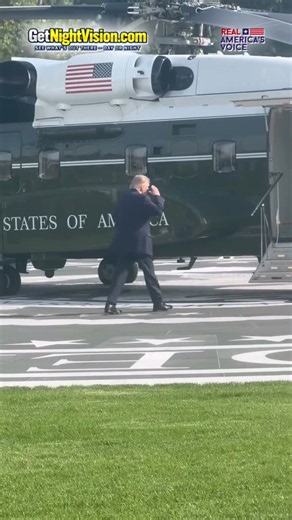 POTUS stops to inspect ballroom construction before boarding Marine One headed to JBA