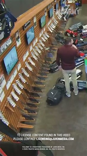 Everything we have is actually out on the floor #golf #fail #funny #cctv #workfails