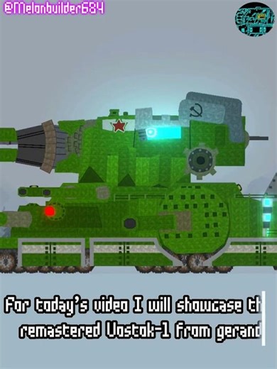 Vostok-1 V2 showcase (Melon Sandbox) #gerand #ww2 #Melonsandbox #tanks #shorts