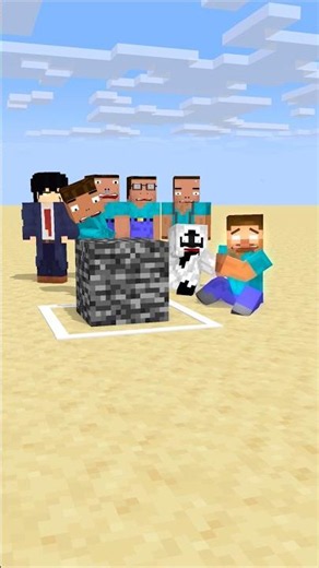 HELP Herobrine To Hold Back The Bedrock - oreE TV Animation #friendship #shorts #trending #anime