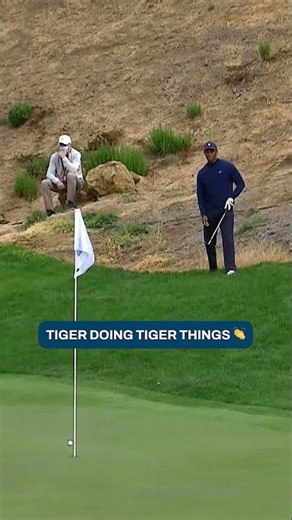 Tiger Woods with the scrambling masterclass 🤌