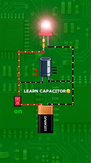 How a Capacitor Charges and Discharges ⚡ | Electronics Animation #electronics #capacitor