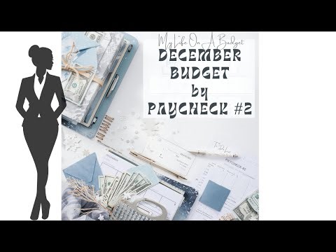 December Budget by Paycheck #2 | Real Numbers, Bills, Cash Envelopes & Sinking Funds