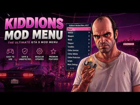 [NEW] GTA 5 Mod Menu PC / Free Kiddions Cheat, Money Hack & Online Mods 2026 (WORKING)