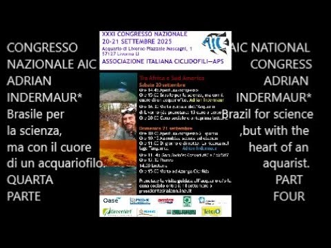 ADRIAN INDERMAUR *Brazil for science, but with the heart of an aquarist.*AIC LIVORNO CONGRESS 2025