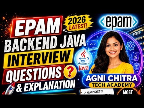 EPAM Backend Java Interview Questions & Answers | 3+ YOE Java Spring Boot Interview @Agni_dev_hub