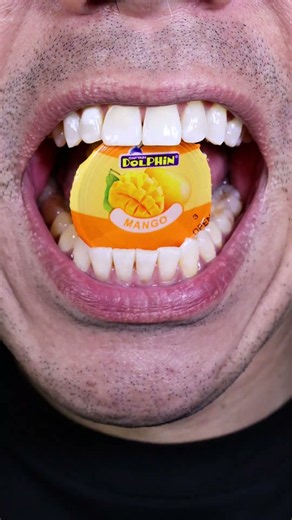 ASMR | Chewing Mango Jelly 🍑😋 #DoctorTristanPeh #ASMR