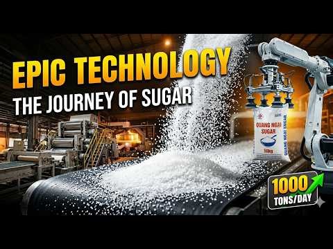 Inside the Giant Sugar Factory: Massive Industrial Process | Quang Ngai Sugar 2026