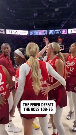 🚨 Indiana Fever win vs Las Vegas Aces | WNBA women's basketball Caitlin Clark Sophie Cunningham NBA