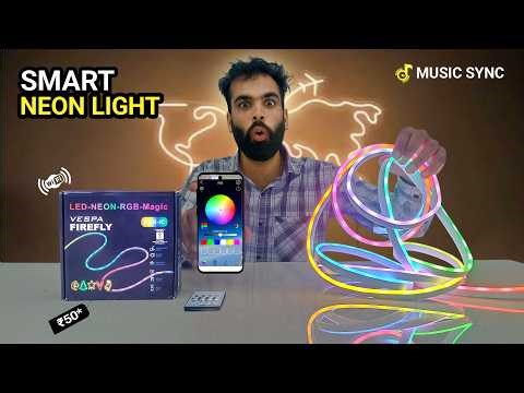 Smart Neon Led Strip Light | App Control Rgb Strip With Music Sync | Led Neon Rgb Magic