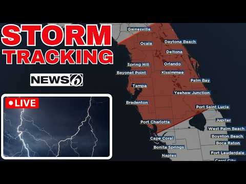🔴NEWS 6 WEATHER LIVE | Tracking Late Night Storms In Florida