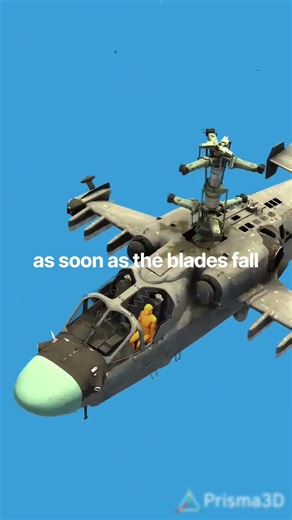 How do helicopter pilots eject! 🤔 #3danimation #explained