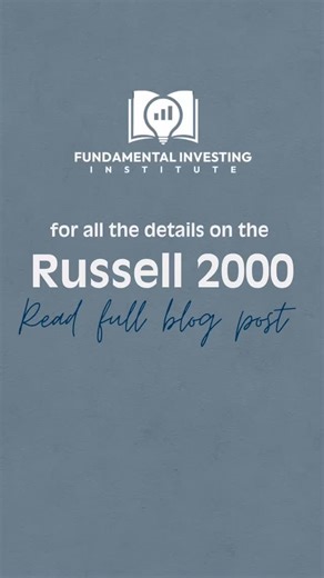 The Russell 2000 measures different companies — not better or worse ones. By focusing on smaller-cap firms, the index helps investors observe how segments of the market respond to domestic economic conditions, credit availability, and business cycles. Like all indices, it’s best used as a lens — not a forecast. Read the full post at our website! Link in bio. #Russell2000 #StockIndices #MarketStructure #InvestingEducation #FundamentalInvesting | Fundamental Investing Institute