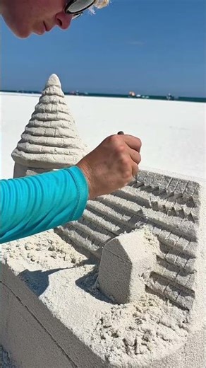 Sand Castle Destroyed Turned Into Masterpiece