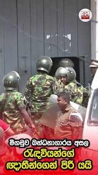 මීගමුව බන්ධනාගාරය අසල රැඳවියන්ගේ ඥාතීන්ගෙන් පිරී යයි | Ada Derana
