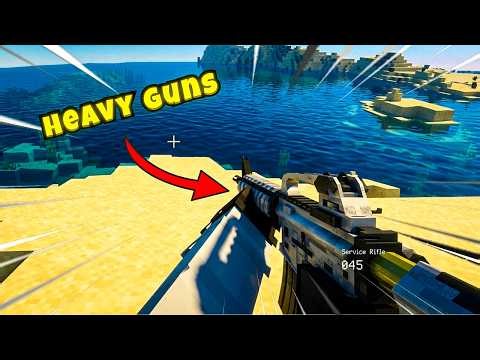 I Tried HEAVY GUNS in Minecraft!