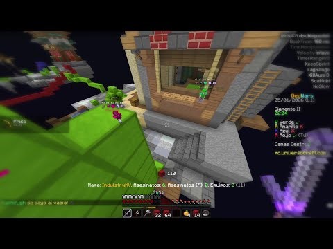 UniversoCraft Blatant Cheating | Augustus Client | KillAura, Full AB, Telly Scaffold.. w/@hookeado