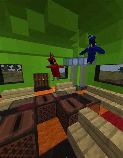 Parrot dancing in Minecraft, crisp parrot flex. #minecraft #shortsshorts